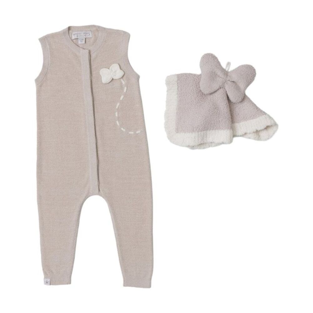 Barefoot Dreams  Baby Butterfly Onesie Set, Grey